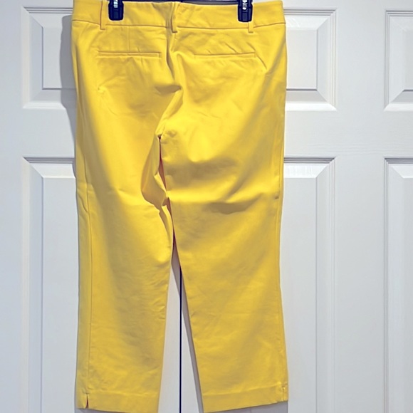 Ann Taylor LOFT Marisa Ankle Trouser Yellow. - Picture 2 of 5